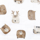 Couverture en mousseline de coton – Faune, vue complémentaire
