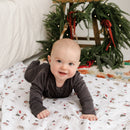 Cotton muslin blanket – Snow and Christmas, additional view