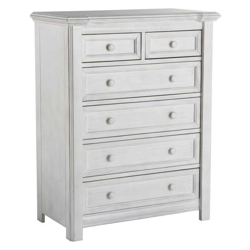 5 Drawer Cristallo Vintage White