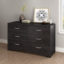 Step One - 6-Drawer Double Dresser -- Gray Oak