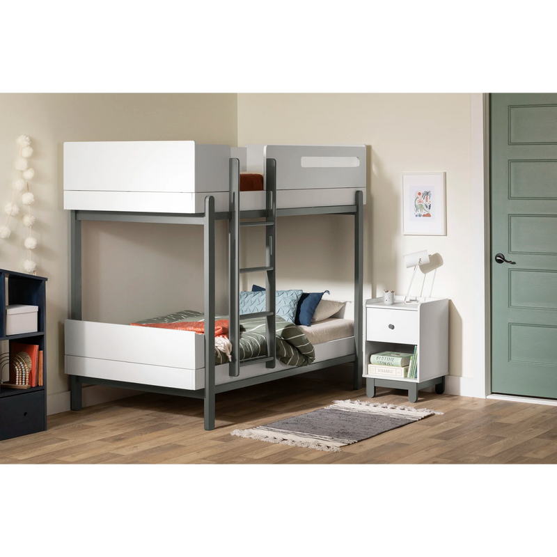 Bebble - Modern Bunk Beds -- White and Natural