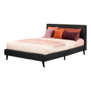 Lit complet rembourré queen 60" Sazena - Charbon mat