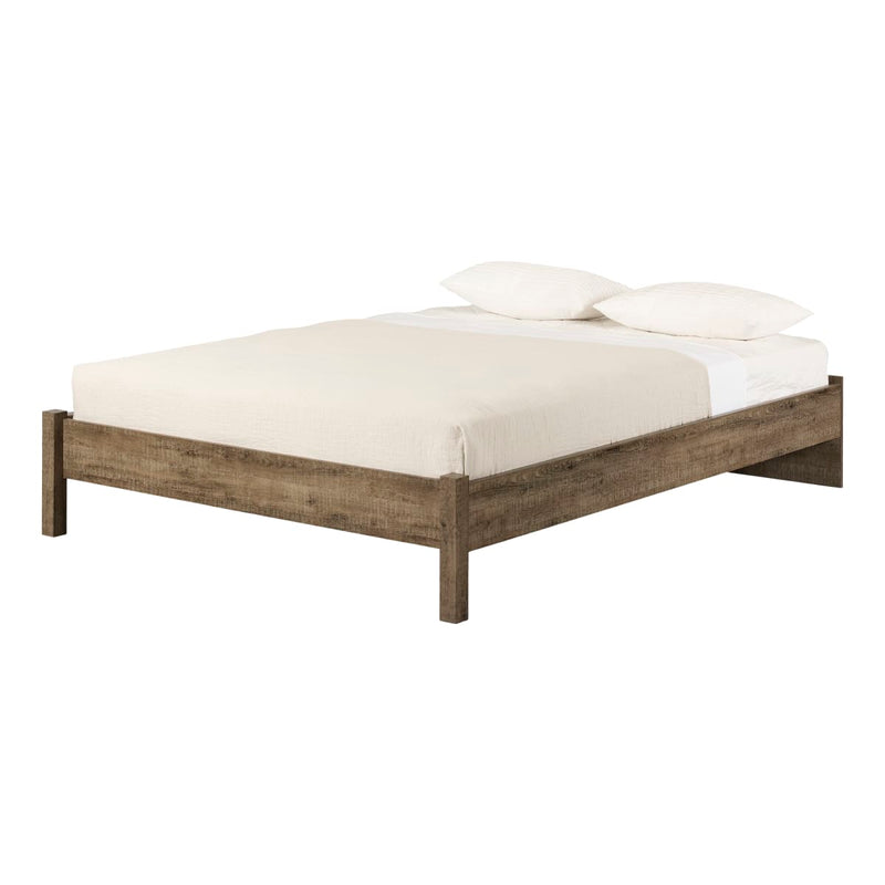 Lit plateforme queen 60" Holland - Chêne vieilli