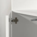 Bibliothèque étroite 5 tablettes Liora - Blanc solide