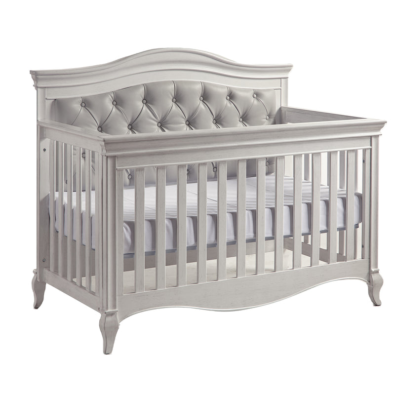 Crib Diamante Vintage White/Grey leather