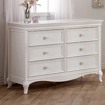 Double Dresser Diamante Vintage White