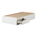 Lit matelot 3 tiroirs simple 39" Summer Breeze -Pin blanc