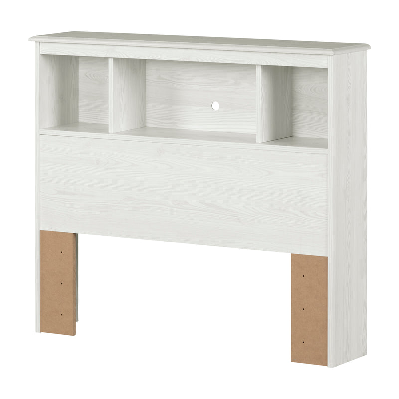 Tête de lit bibliothèque simple 39" Summer Breeze-Pin blanc