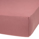 Bamboo Crib Fitted Sheet – Raspberry – Product view