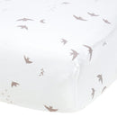 Drap contour de bassinette en flanelle – Oiseaux – Vue du produit
