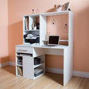 Bureau de travail pour ordinateur Annexe - Blanc solide