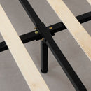 Lit complet rembourré queen 60" - Charbon mat