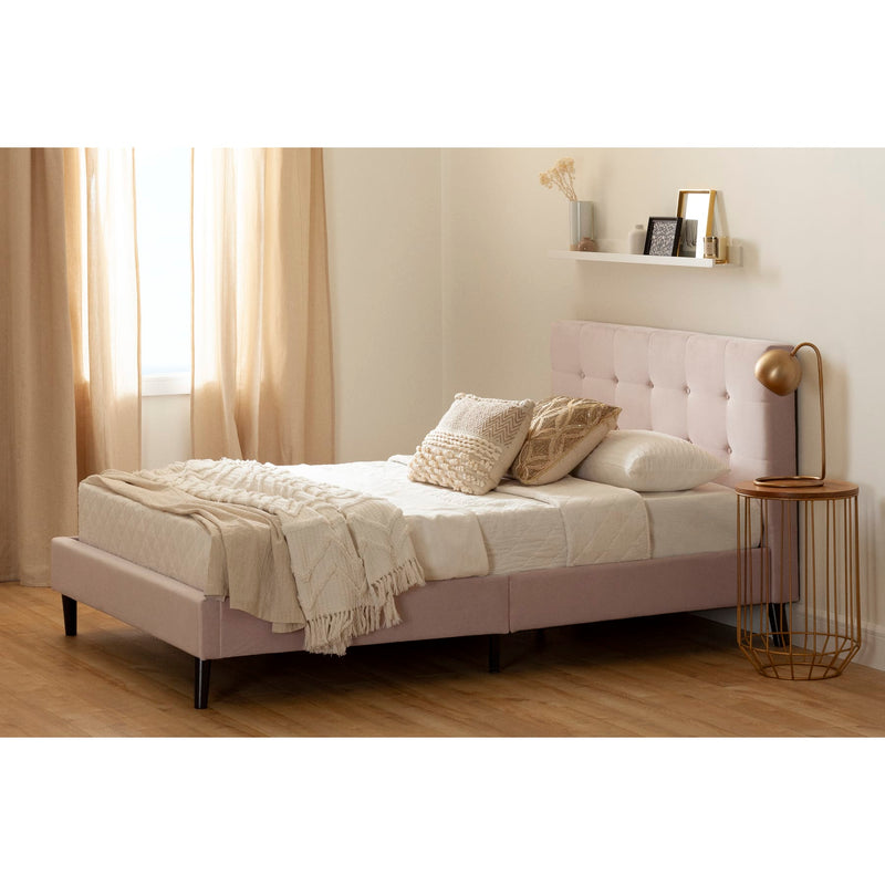 Lit complet rembourré double 54" Hype - Rose pâle