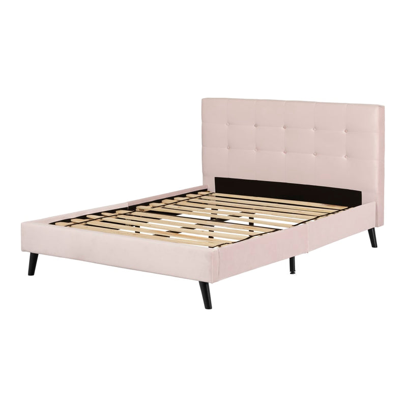 Lit complet rembourré double 54" Hype - Rose pâle