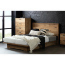 Ensemble lit plateforme et tête de lit double/queen 54"/60" Musano - Chêne nordique