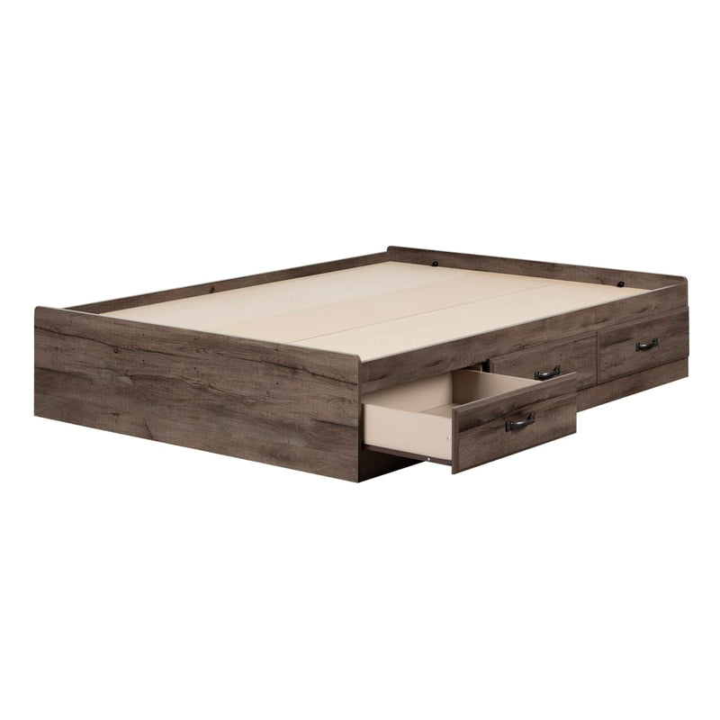 Lit matelot 3 tiroirs double 54" Ulysses - Chêne d'automne