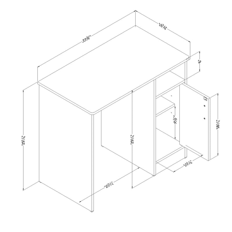 Small Desk  Axess Pure White 7250075