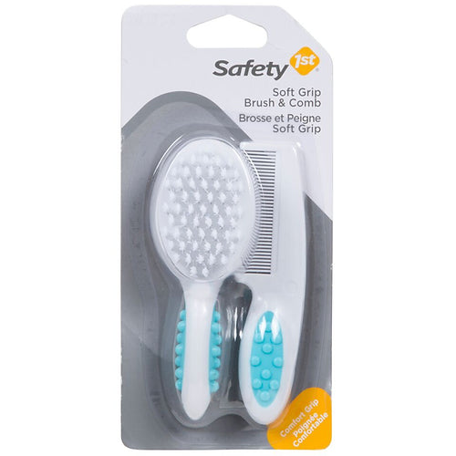 Safety 1st Soft Handle Brush & Comb - Arctic Blue