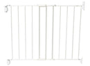 Porte métallique extensible en haut des escaliers - Blanc