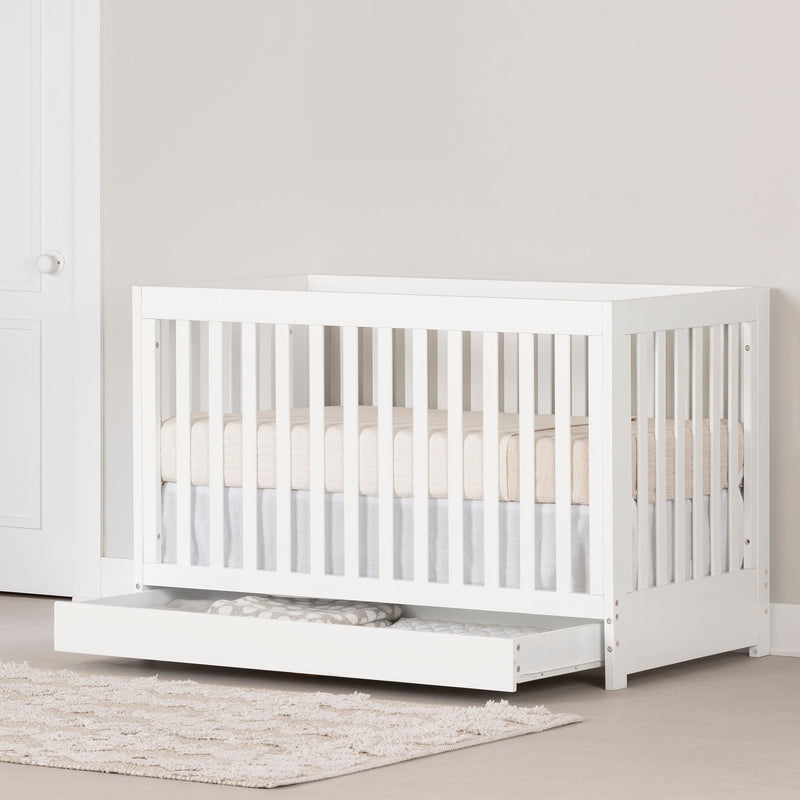 Bassinette avec tiroir et barrière de transition N600 Blanc