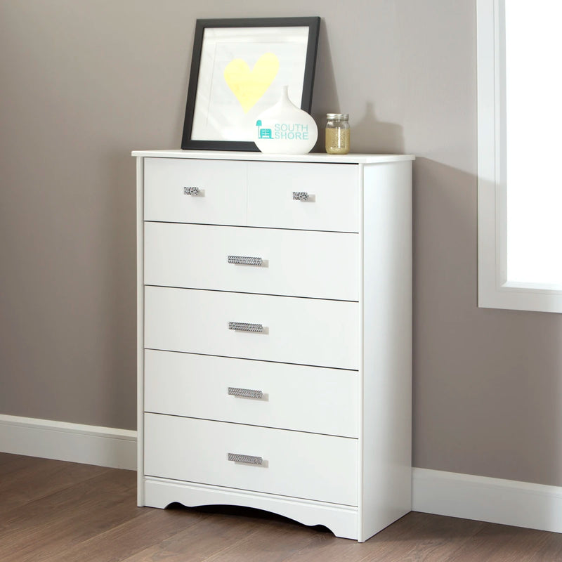 5-Drawer Chest  Tiara Pure White 9059035