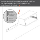 Table de chevet flottante 1 tiroir Primo - Chêne rustique