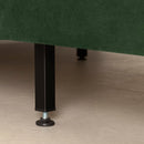 Lit complet rembourré queen 60" Flam - Vert foncé