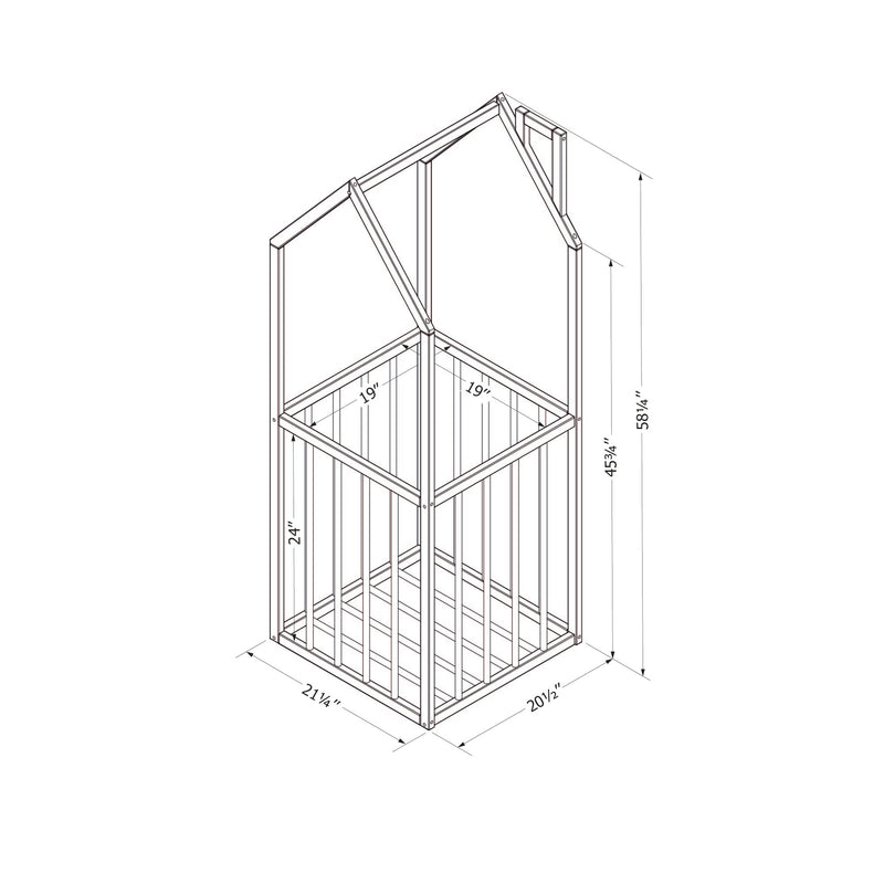 Unité de rangement pour jouets Ohana - Blanc et Naturel