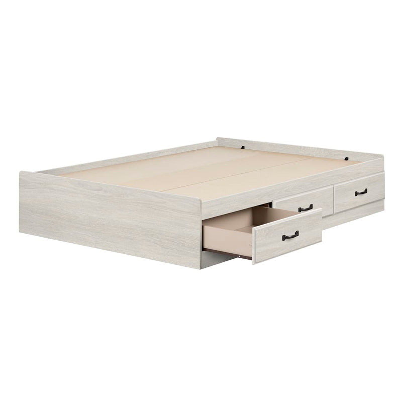 Lit matelot 3 tiroirs double 54" Ulysses - Chêne hivernal