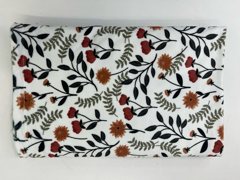 Couverture minky - Petite fleur