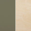 Garde-robe avec étagères de rangement Sweedi-Naturel et Vert olive