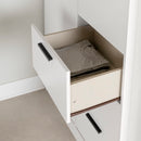 Lit mezzanine avec bureau simple 39" Logik - Blanc solide