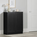 Buffet 2 portes avec tablettes Arum - Chêne noir