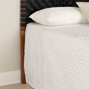 Tête de lit en cuir tressé queen 60" Balka - Noir mat