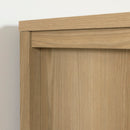 Bureau double 6 tiroirs Gravity - Frêne naturel