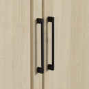 Armoire de rangement 2 portes Haven - Chêne blanchi