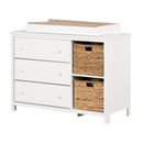 Table à langer avec pourtour Cotton candy -Blanc