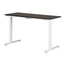 Bureau assis debout électrique Ezra - Chêne gris et Blanc