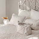 Reversible Double Duvet Cover Set with 2 Pillowcases – Spring (floral) in use