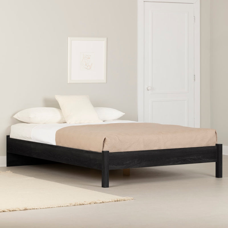 Lit plateforme queen 60" Holland- Chêne gris