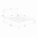 Lit complet rembourré double 54" Hype - Rose