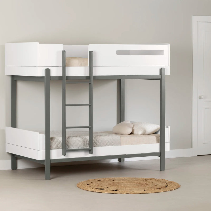 Bebble - Modern Bunk Beds -- White and Natural