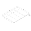 Lit plateforme Step One - Chêne Gris