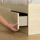 Lit matelot 3 tiroirs simple 39" Noah - Chêne blanchi