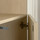 Bibliothèque étroite 5 tablettes Liora - Chêne blanchi