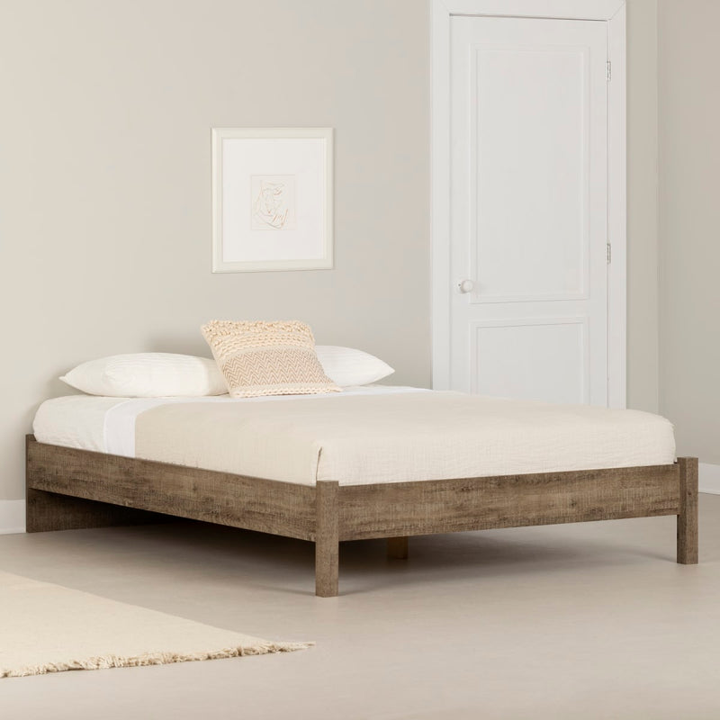 Lit plateforme queen 60" Holland - Chêne vieilli