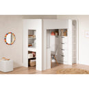 Lit mezzanine avec bureau simple 39" Logik - Blanc solide