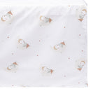 Printed Cotton Crib Bed Skirt – Owls