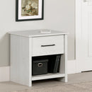 Table de chevet 1 tiroir Fernley - Pin blanc