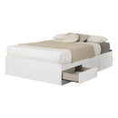 Lit matelot double 54" 3 tiroirs Step One - Blanc